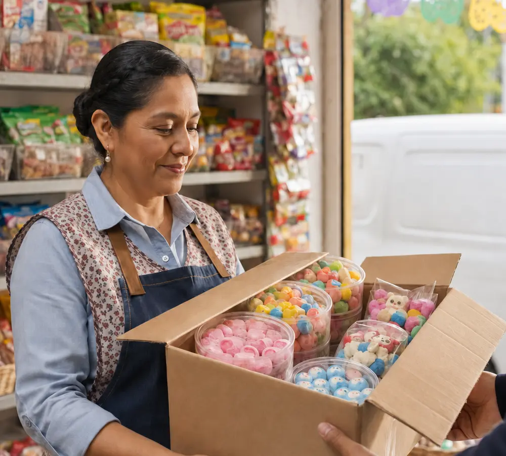 Presentación AYGUMMY lista para una tienda