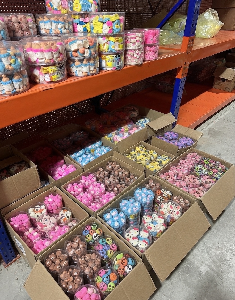 Variedad de figuras de bombón AYGUMMY